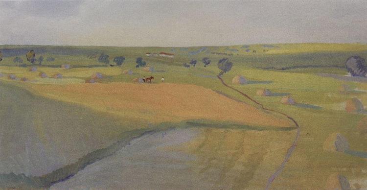 Fields. Neskuchnoye, c.1910 - Zinaida Serebriakova