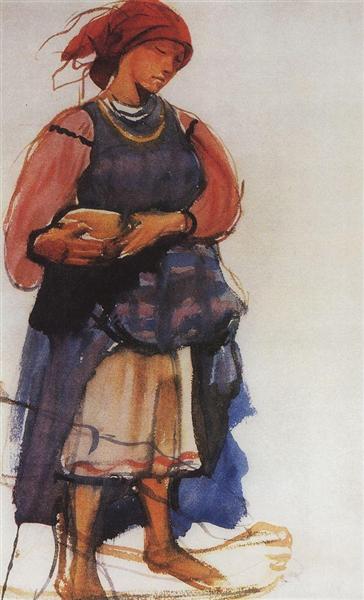 Peasant woman, 1916 - Sinaida Jewgenjewna Serebrjakowa
