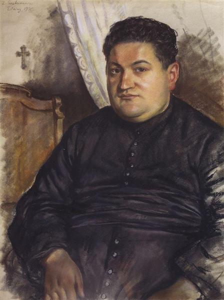 Portrait of Abbe Esten, 1935 - Zinaida Evgenievna Serebriakova