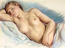Reclining Nude - Zinaida Serebriakova
