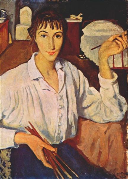 Self-portrait, 1921 - Zinaida Serebriakova - WikiArt.org