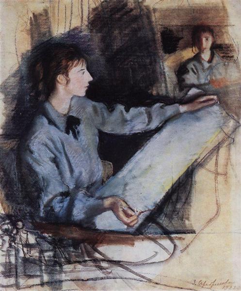 Self-portrait, 1922 - Sinaida Jewgenjewna Serebrjakowa