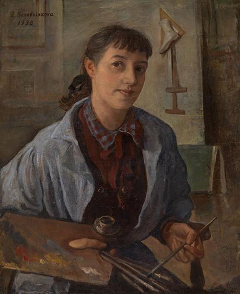 Self-portrait, 1938 - Sinaida Jewgenjewna Serebrjakowa
