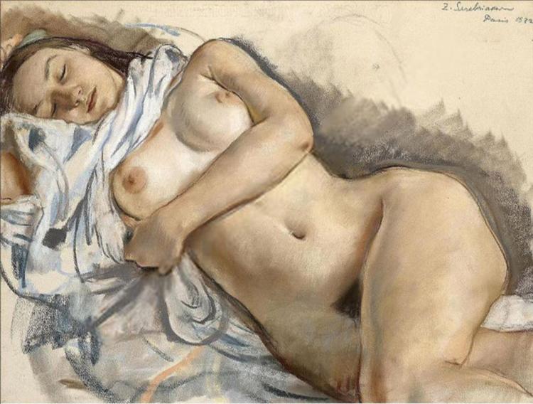 Спляча оголена, 1932 - Зінаїда Серебрякова