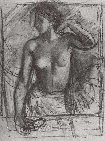 Study for a female portrait, c.1910 - Zinaida Serebriakova